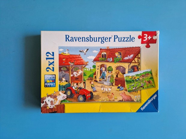 Farm puzzle, tanya kirak jtk, 2x12 db, hinytalan, 3+ [1009]